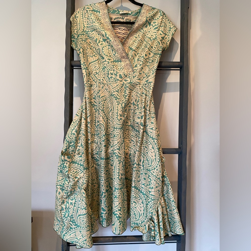 Paisley Dress- recycled sari